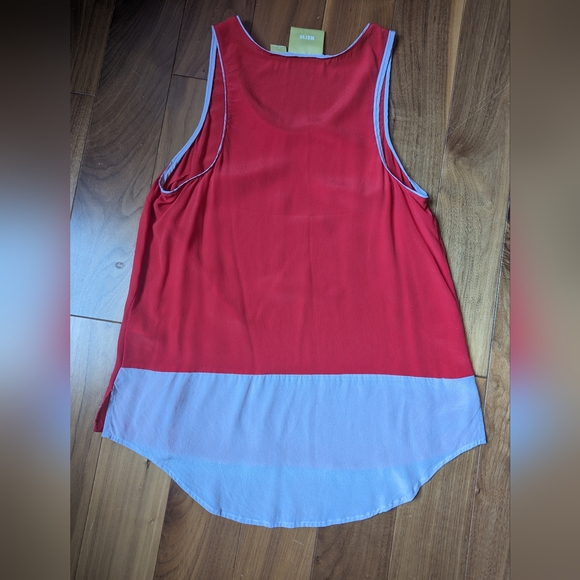 Anthropologie maeve silk racerback tank top 8 red - EUC/Like new condition - Picture 2 of 6